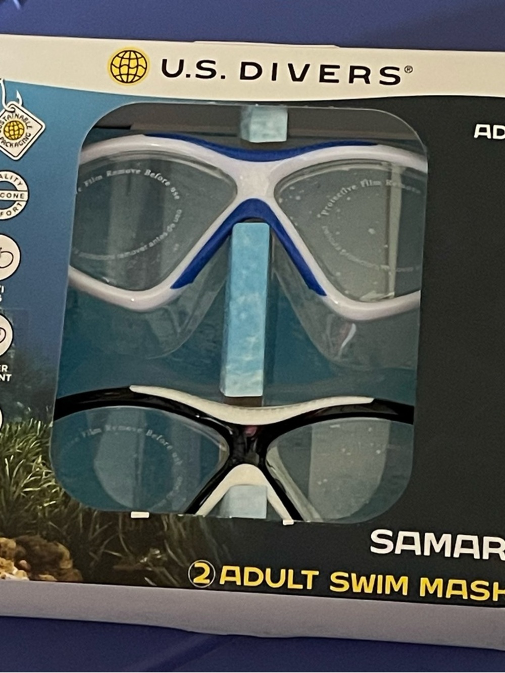Adult Swim Mask Set - Blue and Black